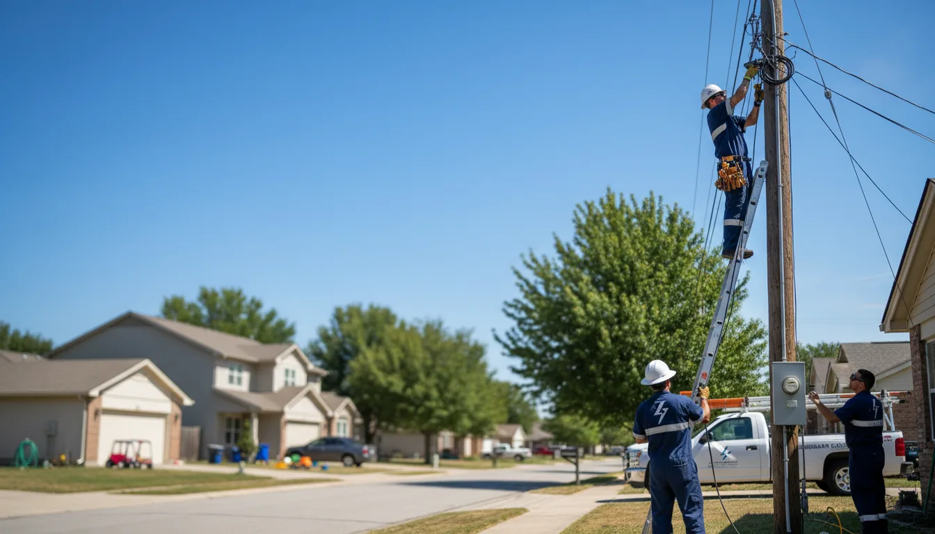 Residential electrician providing installation services in Harrell, AR